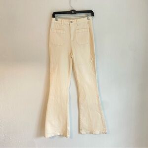 Chelsea & Violet Cream Wide Leg‎ High-Waisted Pants